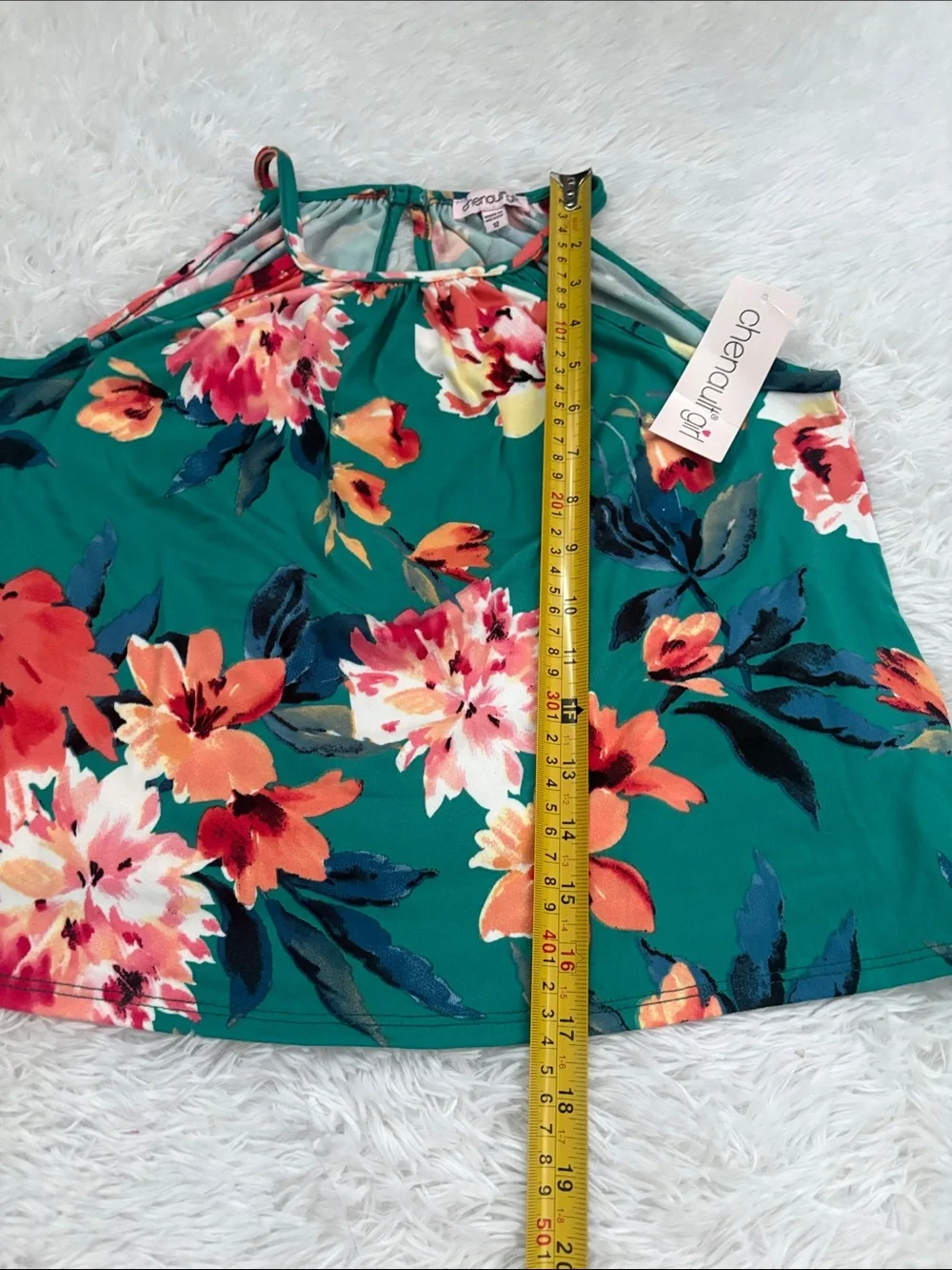 NWT Chenault Girl From Stitch Fix Green Floral 2 Piece Outfit Size 12 Youth